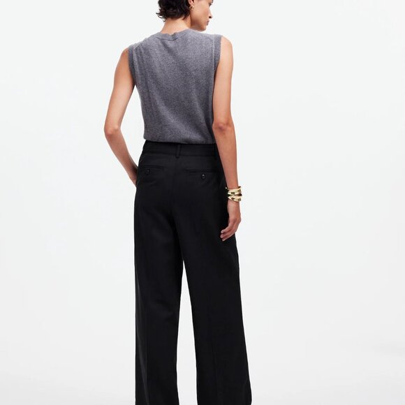 NWT The Harlow Wide Leg Pant in Drapey Twill - Picture 4 of 8